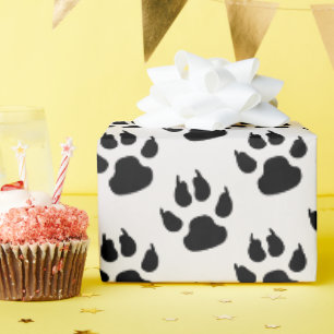 Pfosten für schwarze Hunde Geschenkpapier