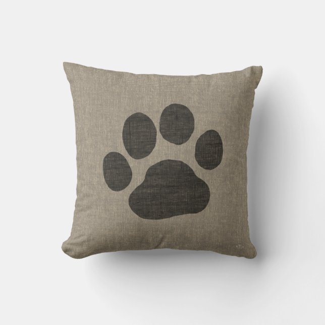 Pfosten| Imitate Linen Burlap Style Kissen (Vorderseite)