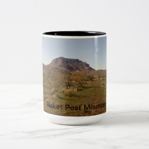 Pfosten-Posten-Berg Zweifarbige Tasse