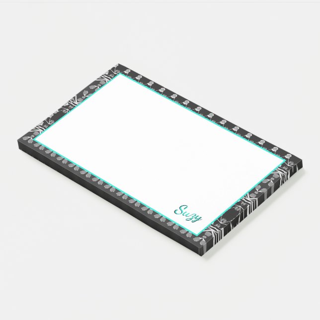 Pfosten Sie die Notiz für Suzy oder Sie (angewinkelt)