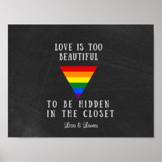 Pfoster für den Regenbogen Poster