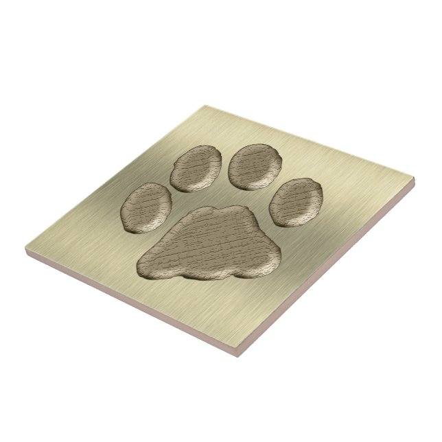 Pfötchen gold *-* fliese (Seite)