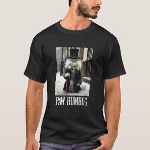 Pfote Humbug Lustige Katze Weihnachten Haustier Fe T-Shirt