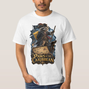 Pfoten des karibischen Waschbärenpiraten T-Shirt