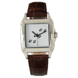 Pfoten eines Hundes Armbanduhr