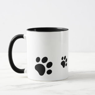 Pfotenabdruck-Design Tasse
