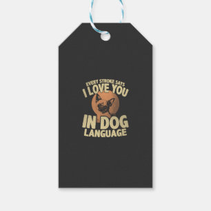 Pfotenabdruck-Liebe-Hunde-Zitat-Kunst für Haustier Geschenkanhänger