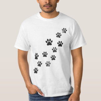 Pfotenabdruck-Liebhaber-T-Shirt T-Shirt
