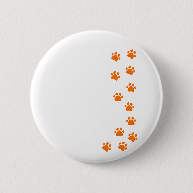 Pfotendruck - Fügen Sie Ihren eigenen Namen oder I Button (Vorderseite)
