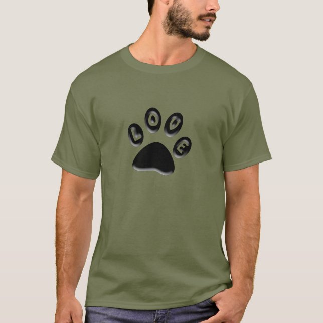 Pfotendruck, Haustierbesitzer, Tierliebhaber Shirt (Vorderseite)
