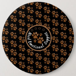 Pfotenprint personalisierte Liebhaber von Haustier Button