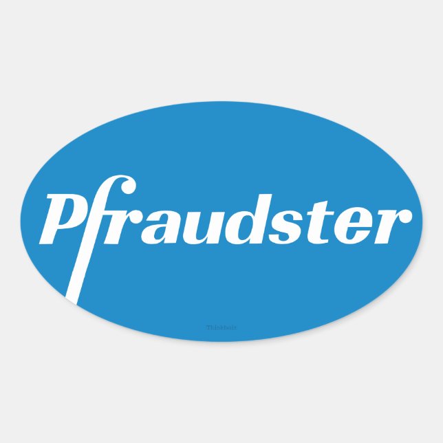 Pfraudster - Pfizer Classic Logo Stickers Parodie (Devant)