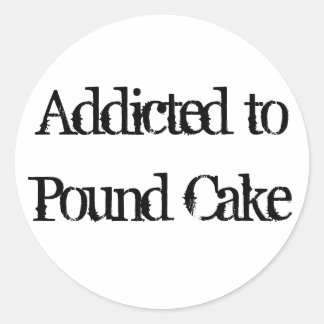 Pfund Kuchen Runder Aufkleber