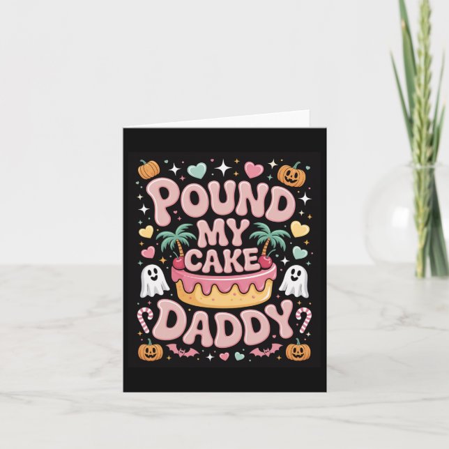 Pfund meinen Kuchenpapa - Niedliche, spöttische Ha Karte (Vorderseite)