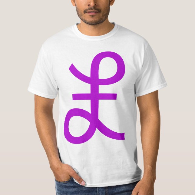 Pfund-Zeichen - Lila T-Shirt (Vorderseite)