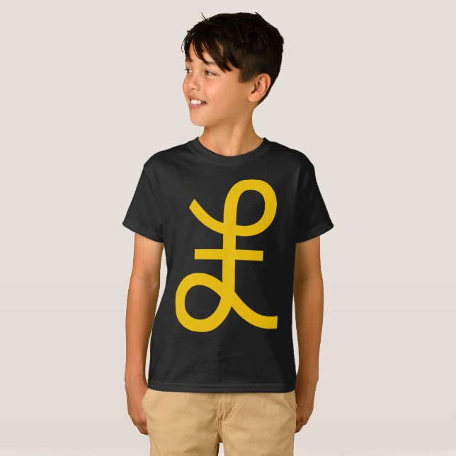 Pfund-Zeichen T-Shirt (Vorne ganz)