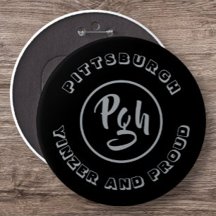 Pgh Yinzer Collectious Vintag Garment Stee Metal Button