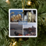 PGL023 BARI, Apulien, Italien, Keramikornament<br><div class="desc">Hier finden Sie das Andenken Ihres Urlaubs. Diese Kategorie enthält Keramik Ornament von vielen Orten in Europa. (PGL023 BARI, Apulien, Italien, Europa, Keramik Ornament). Erleben Sie Freunde und Verwandte mit den einzigartigen Souvenirs von Ihrer großartigen Reise. Probier uns! #LeoPepeDesign - Porto mit margherita Theater, Basilika san nicola Meeresfront, Apulien der...</div>
