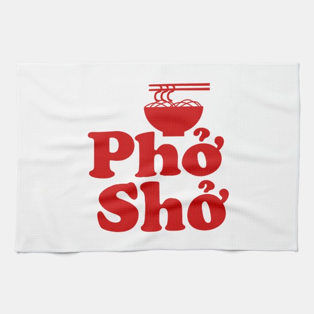 Phở Shở Geschirrtuch (Horizontal)