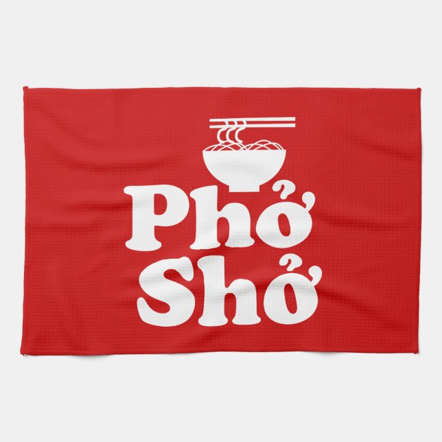 Phở Shở Geschirrtuch (Horizontal)