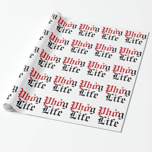Phởg Leben Geschenkpapier (Ungerollt)
