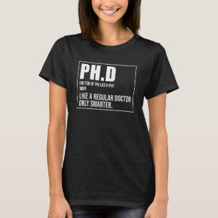 Ph D Definition Ph D Doktor der Philosophie T-Shirt