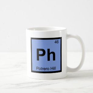 PH - Potrero Hügel-San Francisco Chemie-Symbol Kaffeetasse
