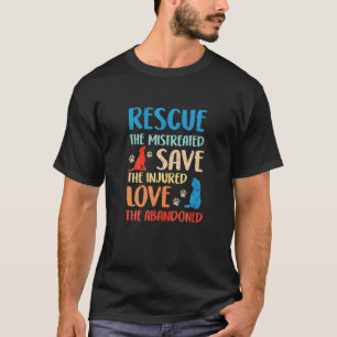 Ph Vintage Tierrettung Hund Katze Kostüm Haustierb T-Shirt