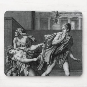 Phaedra, Oenone und Hippolytus Mousepad