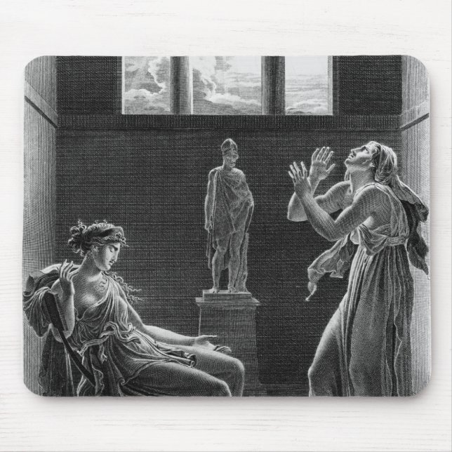 Phaedra und Oenone, Illustration von Tat I Mousepad (Vorne)