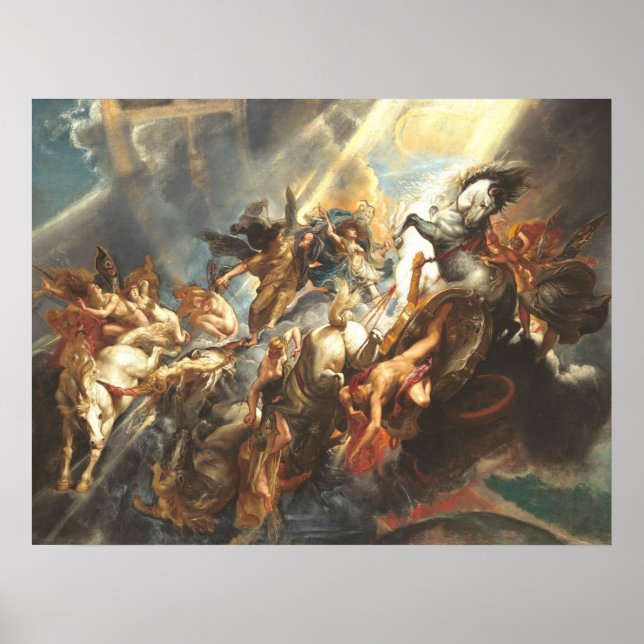 Phaeton - Peter Paul Rubens Kunstgeschichte Poster (Vorne)