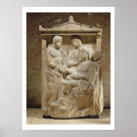 Phainippos und Mnesarete Gravestone mit Familie