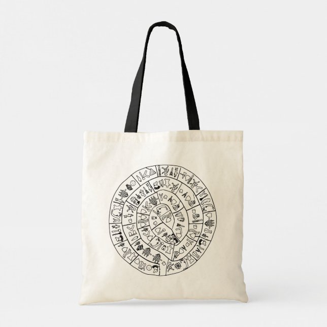 Phaistos Disk von Minoan Kreta Tragetasche (Rückseite)