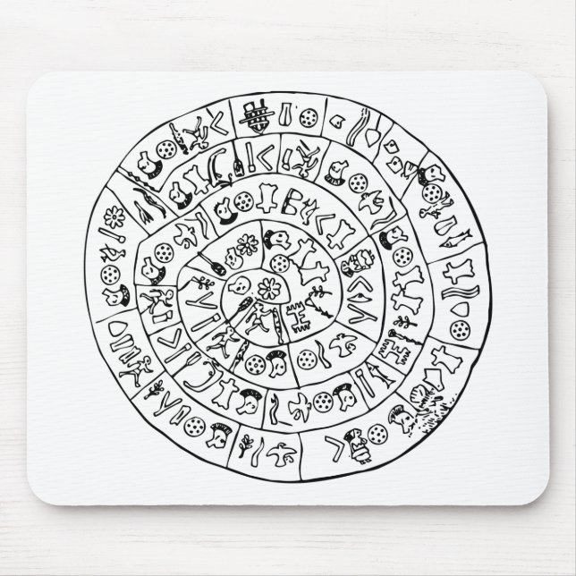 Phaistos Scheibe Mousepad (Vorne)
