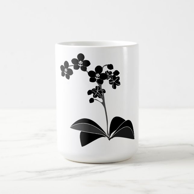 Phalaenopsis Silhouette Kaffee Tasse (Mittel)