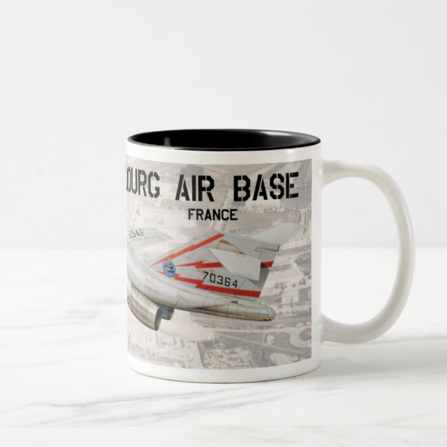 Phalsbourg Flughafen (Frankreich) Zweifarbige Tasse (Rechts)