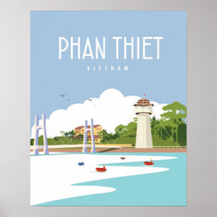 Phan Thiet  vietnam   Travel Poster   