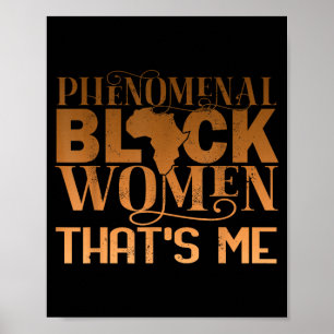 Phänomenale schwarze Frauen afroamerikanische Gesc Poster