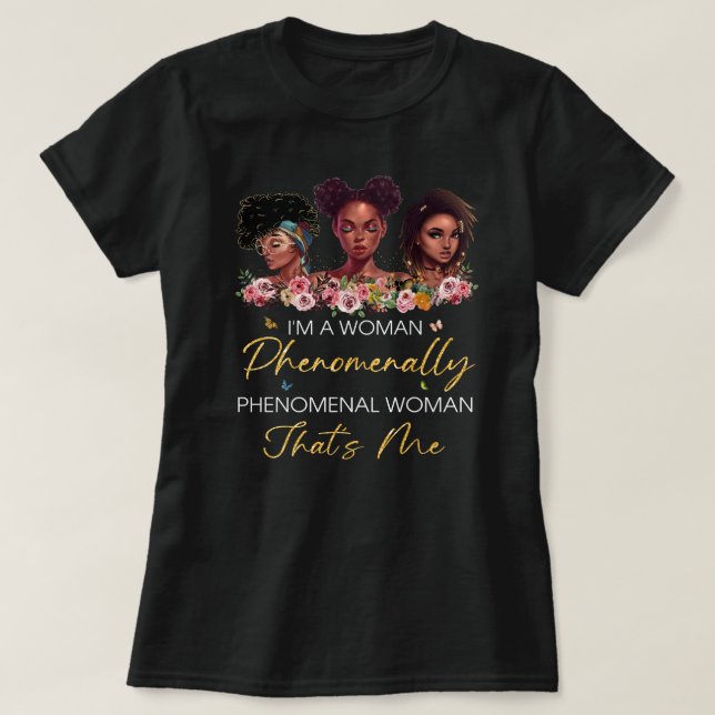 Phänomenales Schwarzes T-Shirt (Design vorne)