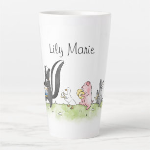 Phantasievolle Tier-Marschkapelle Personalisiert Milchtasse