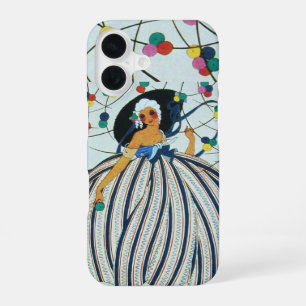PHANTASIEVOLLES JUNGMÄDCHEN Art Deco Schönheit Mod iPhone 16 Hülle