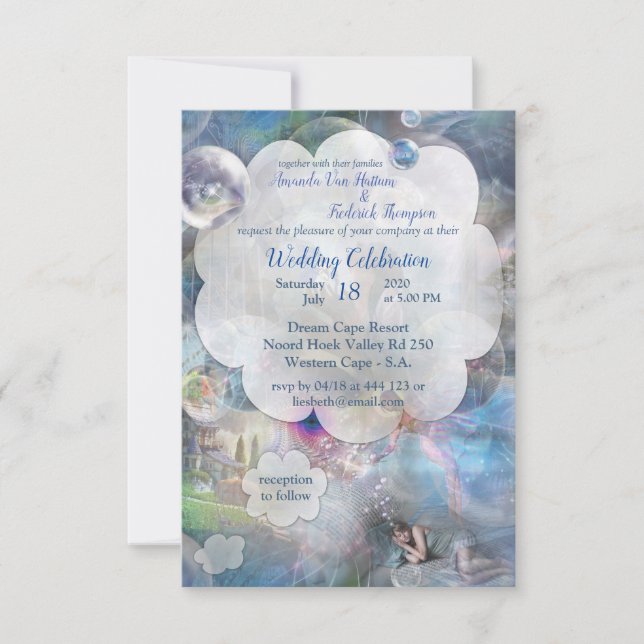 Phantasmagoria Fantasy Wedding Dankeskarte (Vorderseite)