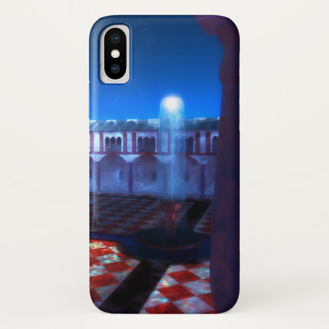Phantastes: Courtyard of the Palace iPhone Case (Rückseite)