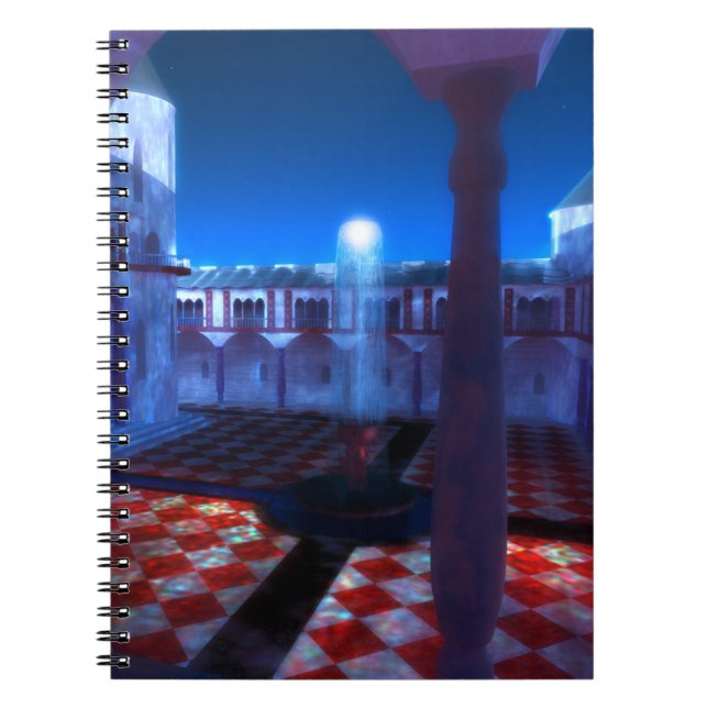 Phantastes: Courtyard of the Palace Notebook Notizblock (Vorderseite)