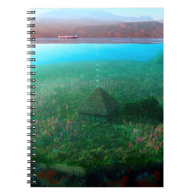 Phantasti: Das Hütte-Notebook der Insel Notizblock (Vorderseite)