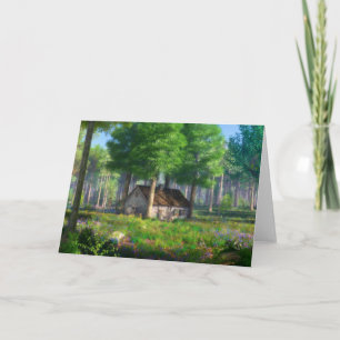 Phantasti: Die Forest Hütte Card Karte