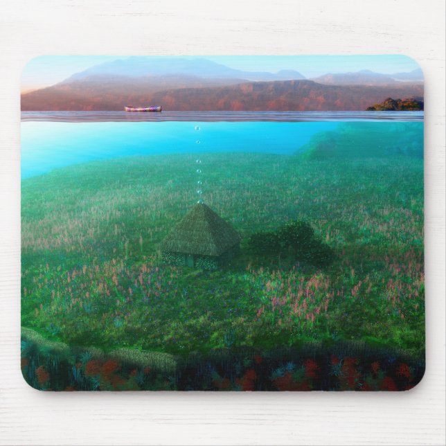 Phantasti: Die Insel Hütte Mousepad (Vorne)