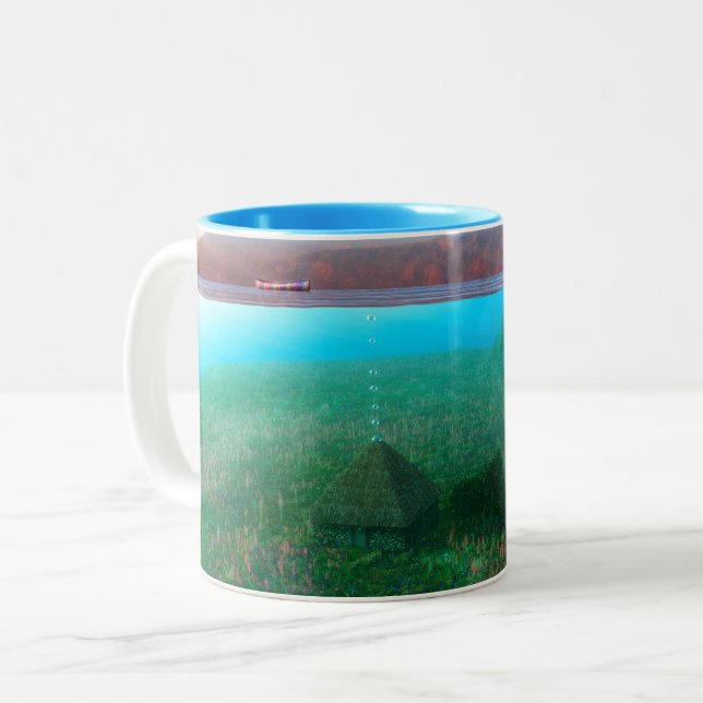 Phantasti: Die Tasse der Hütte auf der Insel (Vorderseite Links)