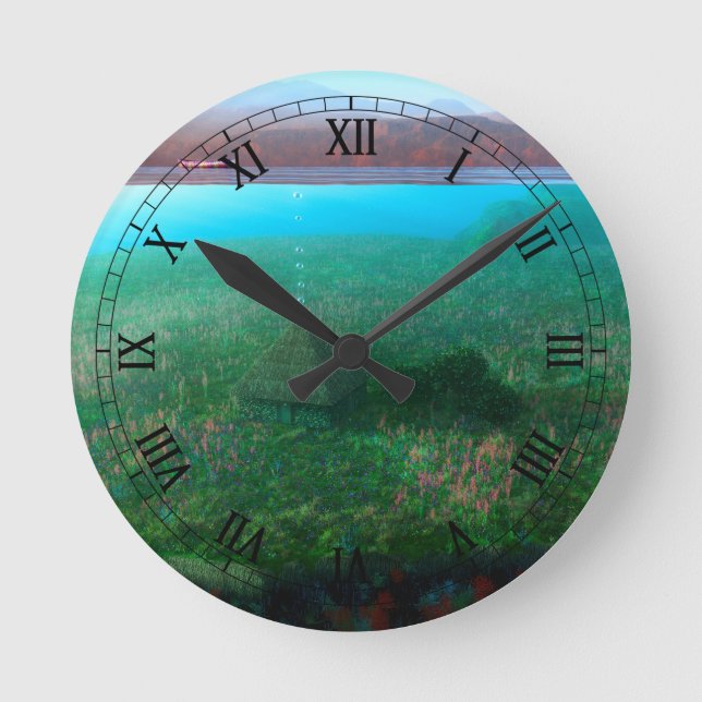 Phantasti: Die Uhr der Hütte auf der Insel (Vorderseite)