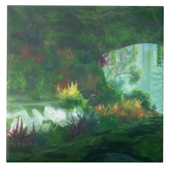 Phantasti: Lady of the Marmor Tile / Trivet Fliese (Vorderseite)